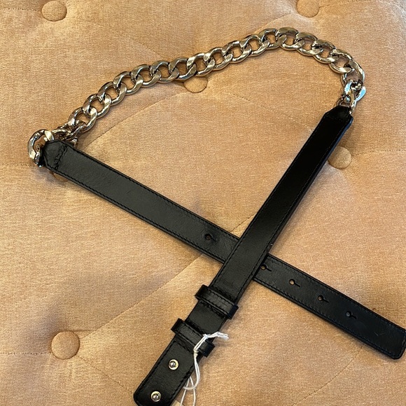 Beautiful handcrafted Leather and Metal Chain Belt - Sz Large - NWT - Picture 14 of 16